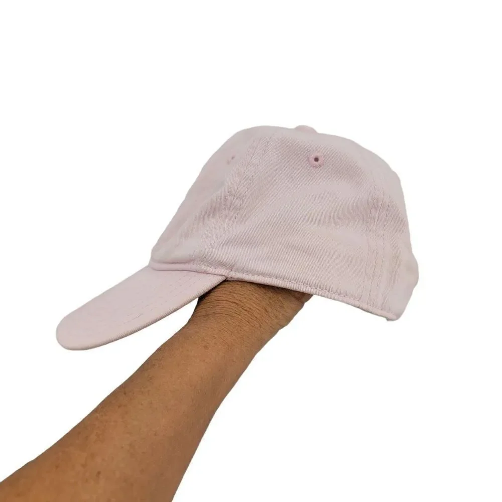 Women's Adidas Baseball Cap Activewear Hat Pastel Pink Trefoil‎ Logo Adjustable